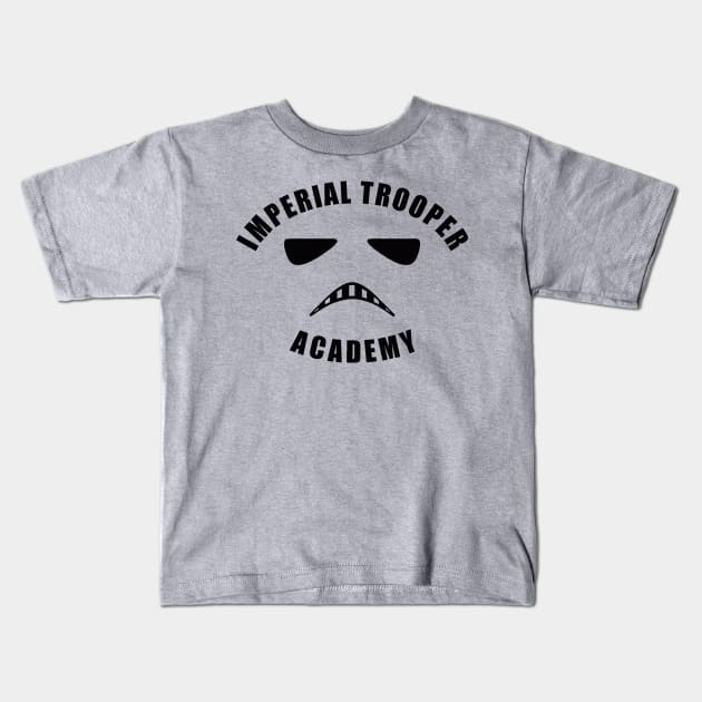 Imperial Trooper Academy Kids T-Shirt by Space Mountaineering Supply Co